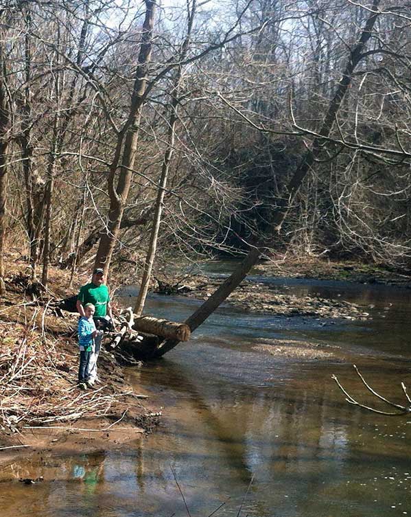 Confluence of Lick Run